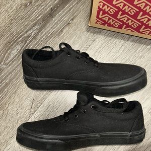 BRAND NEW!!  SIZE 3y  ALL BLACK ON BLACK VANS ORIGINAL BOX